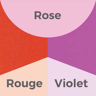 Papier peint de couleur rose, rouge et violet